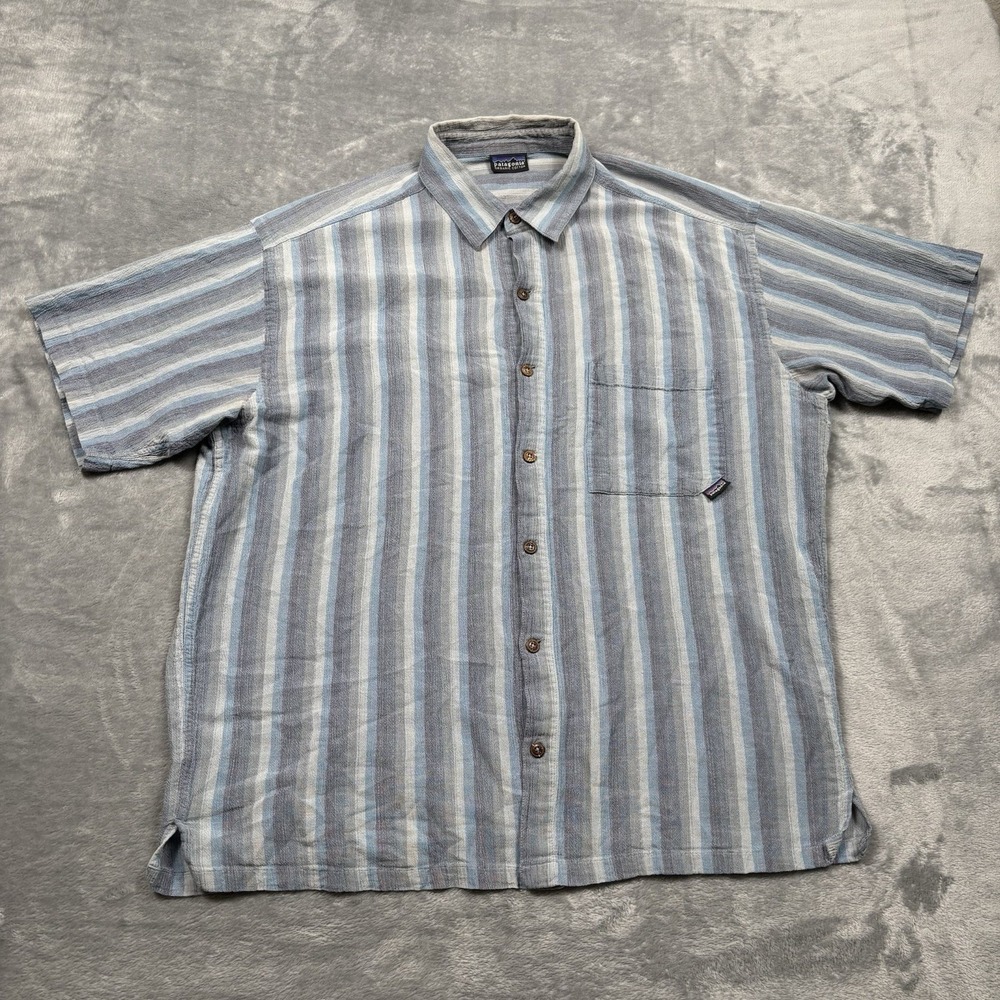 Vintage 1999 Patagonia Organic Cotton Button Up Shirt Large Portugal